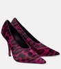 Jessica 105 leopard-print calf hair pumps