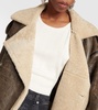 Jordan shearling-lined leather coat