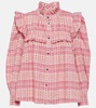 Idety checked cotton blouse