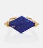 Deco Rombo 9kt gold ring with lapis lazuli