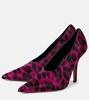 Jessica 105 leopard-print calf hair pumps