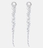 Drip crystal-embellished drop earrings