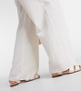 Tristin checked cotton-blend wide-leg pants