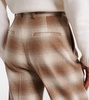 Edward checked flannel wide-leg pants