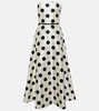 Cippo polka-dot cotton and silk maxi dress