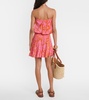 Ambra strapless floral minidress