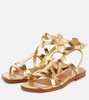 Zimmermann Bay metallic leather sandals