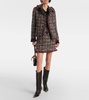 Wool-blend tweed jacket