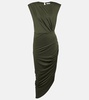 Merrith asymmetric jersey midi dress