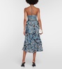 Simona printed cotton-blend midi dress