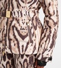 Ellya leopard-print belted ski jacket