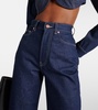 High-rise wide-leg jeans