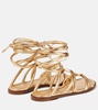 Vesta metallic leather sandals