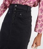 Herron denim midi skirt