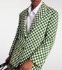 Checked single-breasted blazer