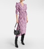 Albini printed silk-blend midi dress