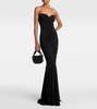 Ruched jersey gown