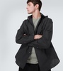 Hooded cotton overshirt