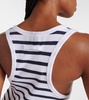 Ribbed-knit cotton jersey tank top