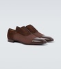 Greggo leather-trimmed suede Oxford shoes