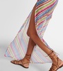 Zigzag one-shoulder beach dress