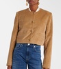 Pia cropped cotton corduroy jacket