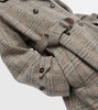 Herringbone wool and cashmere-blend coat