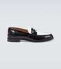 Leather penny loafers