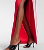 Satin maxi skirt