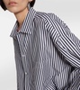 Swing striped cotton poplin shirt