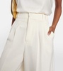 High-rise wide-leg pants