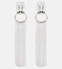 Crystal-embellished drop earrings