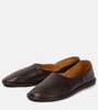 Canal leather flats