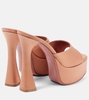 Dalida 140 satin platform mules