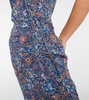 Dovima floral silk midi dress