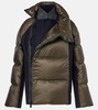 Wool-trimmed puffer jacket