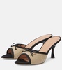 x Tabitha Simmons 70 leather-trimmed mules