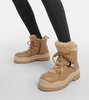 Arosa shearling-trimmed leather boots