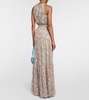 Florencia floral silk maxi dress