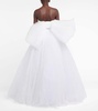 Bridal Greta off-shoulder silk gown