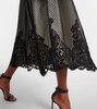 Katelyn cotton-blend lace midi dress