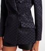 GG cotton-blend faille blazer