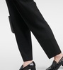 High-rise tapered pants