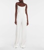 Bridal Slaine satin-crepe jumpsuit