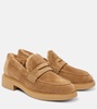 Harris suede penny loafers