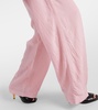 High-rise wide-leg pants