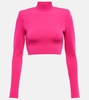 Turtleneck crop top