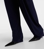 High-rise wide-leg pants