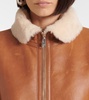 Edwina shearling-trimmed leather vest