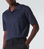 Cool silk, cashmere, and linen polo shirt